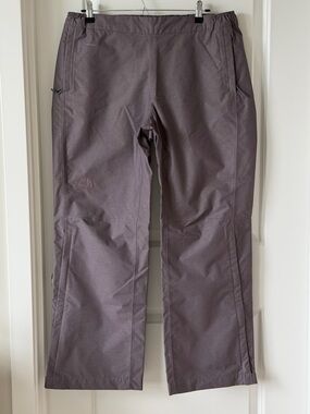 The North Face Rain Pants Women L Reg DryVent Waterproof Side Zip Hiking Gray